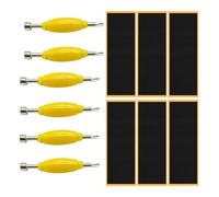 Janasiba Lot de 12 bandes adhésives en mousse pour doigts + tournevis, clé à douille, pièces de rechange pour skateboard à doigts