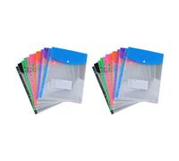 Janasiba Lot de 12 classeurs extensibles en plastique pour classeurs à 2/3/4 anneaux