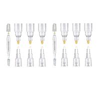 Janasiba Lot de 12 marqueurs de couleur vides, rechargeables, avec extrémités, vides, pour peinture, remplissage