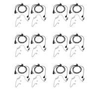 Janasiba Lot de 12 paires d'écouteurs acoustiques dissimulés à 2 broches pour radio 2 voies Gp88S, Gp300, Gp68, Gp2000, Gp88, Gp3188, Cp040, Cp1200, A8, A6, A10, A12, etc