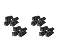 Janasiba Lot de 16 panneaux acoustiques en mousse pour studio - Traitement du son - Coin de chute - 12 x 12 x 48 cm