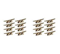 Janasiba Lot de 16 taquets 4 pour bateau d'amarrage Bronze Host Fonte Convient pour la décoration nautique de plage lac