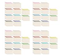 Janasiba Lot de 160 pochettes en toile avec fermeture éclair - Trousse à crayons vide - Trousse de maquillage pour voyage, bricolage, école (S), beige