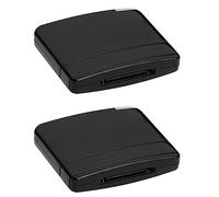 Janasiba Lot de 2 adaptateurs Bluetooth A2DP pour audio, 30 broches, pour haut-parleur, station d'accueil, noir