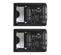 Janasiba Lot de 2 adaptateurs Cfast vers Sata3.0 - 22 broches - Adaptateur de carte Cfast - Boîtier à 2,5 plaques