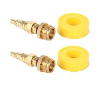 Janasiba Lot de 2 adaptateurs de régulateur de propane de 1 à 20 mm vers filetage extérieur 3/8" et raccord rapide 1/4"