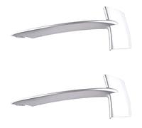 Janasiba Lot de 2 barres chromées de pare-chocs gauche 51117303113 pour X5 F15 35I 35Ix 35Dx 40Ex 2014 2015 2016 2017