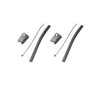 Janasiba Lot de 2 colliers de serrage robustes en nylon pour kiteboard, kitesurf, kite de pompage, valve, roue dentée, accessoires de serrage et de serrage