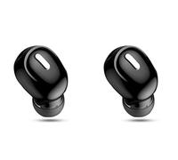 Janasiba Lot de 2 écouteurs intra-auriculaires de sport Bluetooth sans fil avec microphone, mains