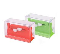 Janasiba Lot de 2 enfile-aiguilles automatiques - Outil de couture - Enfile-aiguille automatique pour coudre à la main (vert + orange)