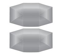 Janasiba Lot de 2 housses de protection universelles pour voiture - Protection UV - Imperméable - 4,2 x 2,1 m - Argenté