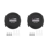 Janasiba Lot de 2 indicateurs de batterie numériques LED 12 V / 24 V / 36 V / 48 V / 72 V - Affichage numérique de la batterie pour Go-Lf Ca-Rt