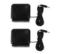 Janasiba Lot de 2 mini haut-parleurs externes - 100 pour ICOM pour radio Ham ICOM - Émetteur-récepteur CB