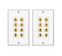 Janasiba Lot de 2 panneaux muraux pour 4 haut-parleurs 8 posts