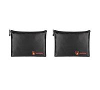 Janasiba Lot de 2 porte-documents étanches et ignifuges pour porte-documents A4