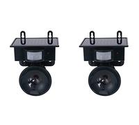 Janasiba Lot de 2 répulsifs à ultrasons d'extérieur solaires pour animaux de compagnie - Répulsif anti-moustiques
