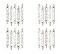 Janasiba Lot de 20 ampoules halogènes linéaires R7S 118 mm 300 W 230 V R7S à intensité variable pour travaux de construction, éclairage de paysage