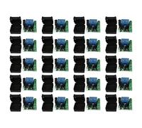 Janasiba Lot de 20 interrupteurs de télécommande universels sans fil DC 12 V 1CH 433 MHz 433 MHz