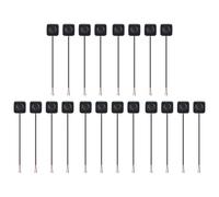 Janasiba Lot de 20 interrupteurs momentanés à bouton-poussoir marche/arrêt 12 V 24 V - - Mini interrupteur à bouton monté