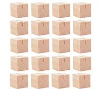 Janasiba Lot de 20 porte-cartes pour noms, numéros de table, support de cartes de table massif pour badges nominatifs, images, cartes postales