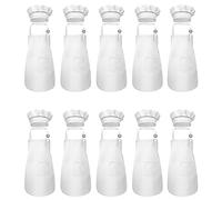 Janasiba Lot de 20 tabliers et bonnets réglables pour enfants pour la cuisine et la peinture