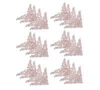 Janasiba Lot de 24 appliques d'angle sculpté en caoutchouc chêne pour meubles, maison, porte, bricolage