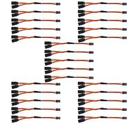 Janasiba Lot de 25 câbles d'extension en Y - 150 mm - Pour faisceau de câbles Futaba Jr Y
