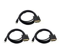 Janasiba Lot de 3 câbles USB type C vers DVI, USB type C vers DVI 24+1, adaptateur 4K 30 Hz (6FT/1,8 M) pour 3 pour 2017/2016 Pro