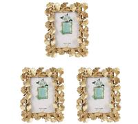 Janasiba Lot de 3 cadres de lecture de vin en résine - Doré - Décoration de sortie