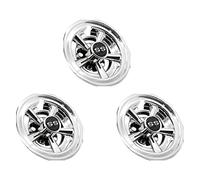 Janasiba Lot de 3 capuchons de roue de golf à 8 rayons, design à 5 rayons, pour voiture de golf, pour voiture de club