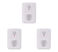 Janasiba Lot de 3 détecteurs de mouvement pour porte - Interrupteur MP3 infrarouge sans fil - Capteur de mouvement PIR - Annonce vocale - Sonnette d'entrée - Alarme