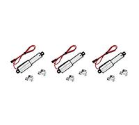 Janasiba Lot de 3 mini actionneurs linéaires électriques - 1,2 hub, 64 35 kg, vitesse 0,6 / S, mini actionneur de mouvement étanche petit 12 V CC