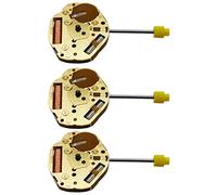 Janasiba Lot de 3 montres à quartz avec potence réglable, mais sans pile, pour 2 broches pour Japon Miyota GL20