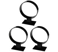Janasiba Lot de 3 supports pour serre-tête en acrylique, accessoires pour cheveux, présentoir pour serre-tête, support pour noir