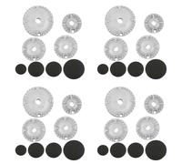 Janasiba Lot de 32 chapeaux de rechange pour four, cuisinière à gaz, couronne, capuchon de flamme, kit de rechange, compatible avec la plupart des têtes de brûleur à gaz