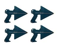 Janasiba Lot de 4 antennes périodiques Log 0,6-10 GHz Analyseur de spectre d'antenne Analyseur de signal Positionnement Antenne EMV