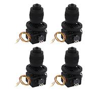 Janasiba Lot de 4 boutons de potentiomètre Joystick électronique 4 axes pour contrôleur D400B - 10K 4D avec câble pour l'industrie