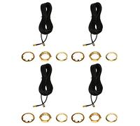 Janasiba Lot de 4 câbles d'extension RP-SMA mâle vers femelle Wifi pour connexion d'antenne 10 m - Noir