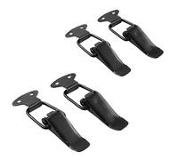 Janasiba Lot de 4 clips de verrouillage universels pour pare-chocs de voiture - Noir - 80 x 26,7 mm