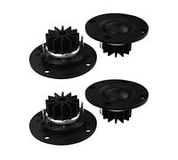 Janasiba Lot de 4 haut-parleurs aigus 6 ohms 30 W HiFi Dôme souple en soie Haut son Haut-parleur en néodyme Dents