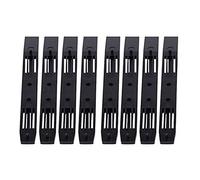 Janasiba Lot de 4 paires de rails pour disque dur - Accessoires pour baie de disque dur - Rails en plastique pour disque dur de 3,5 à 5,25 pouces