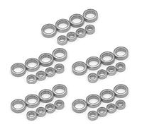 Janasiba Lot de 40 roulements 4 x 8 x 3 mm 8 x 12 x 3,5 mm pour pièces de voiture E18 1/18 RC A949 A959 A969 A979 A959-B A949-33 A949-36