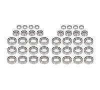 Janasiba Lot de 40 roulements BE001 BE002 BE003 pour JLB Racing Cheetah 11101 21101 J3 Vitesse 1/10 RC Auto Pièces de mise à niveau