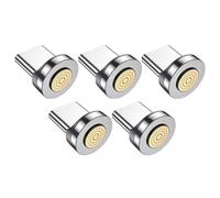 Janasiba Lot de 5 adaptateurs de câble de charge magnétique à 7 broches de type C pour chargeur magnétique - Connecteur rotatif à 360°