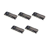 Janasiba Lot de 5 adaptateurs M.2 Nvme Ssd Ngff vers Pcie 3.0 X16 M Clé Interfaces Carte Support Pci Express 3.0 X4 2230-2280 Taille M.2 Pleine vitesse