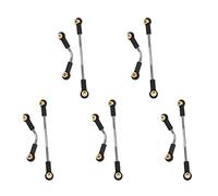 Janasiba Lot de 5 barres de direction de voiture RC - Pièce en métal - Durable - Pour B1 B14 B24 B24 C14 C24 1/16