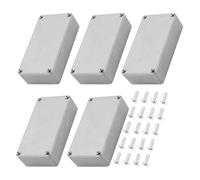 Janasiba Lot de 5 boîtiers de pédale à effet de guitare 1590B en aluminium moulé sous pression Stomp Box Boîtier pour interrupteur à bascule