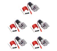 Janasiba Lot de 5 moteurs brossé 370 + corps de refroidissement en aluminium avec roues dentées en acier pour C14 C24 B14 B24 B24 B16 B36 6 x 6 pièces améliorées