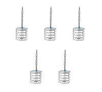 Janasiba Lot de 5 pour animaux de compagnie - Perroquet - En acier inoxydable - Pour la recherche - Jouet de chasse - Jouet de divertissement