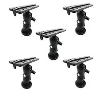 Janasiba Lot de 5 supports avec détecteur de poisson et plaque de montage universelle pour kayak